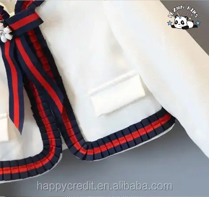 LEZONKIDS - One-Piece Kids Suit Design Sleeveless Dress Coat 2-14 Years Western Style Fabric Clothes for Boys and Girls